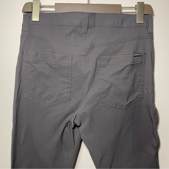 Eddie Bauer Men's charcoal grey performance outdoor nylon blend pants in 34x30 - Picture 7 of 8